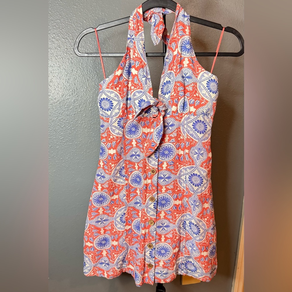Maeve Halter slim mini dress  anthropologie    X small